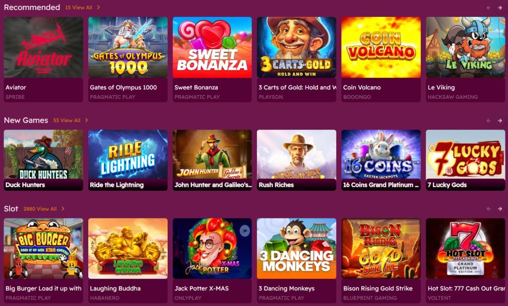 Games at LetsJackpot Casino